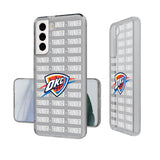 Oklahoma City Thunder Text Backdrop Clear Phone Case