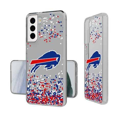 Buffalo Bills Confetti Clear Phone Case