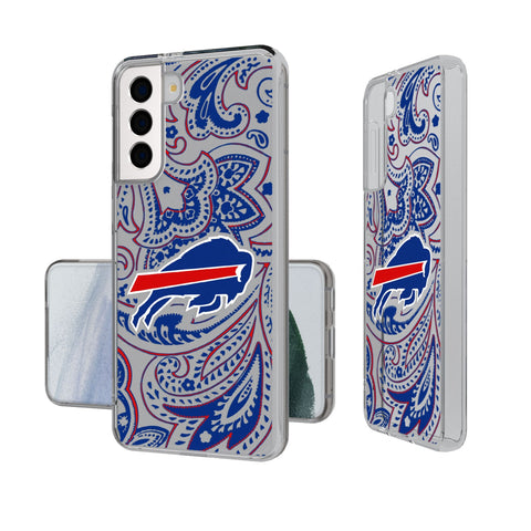 Buffalo Bills Paisley Clear Phone Case