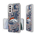 Denver Broncos Paisley Clear Phone Case