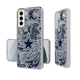Dallas Cowboys Paisley Clear Phone Case