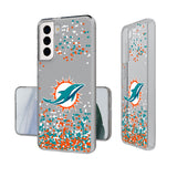 Miami Dolphins Confetti Clear Case-1