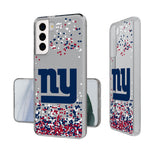 New York Giants Confetti Clear Phone Case