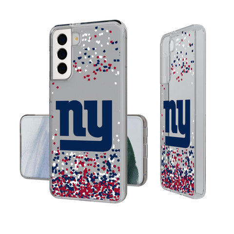 New York Giants Confetti Clear Phone Case