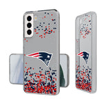 New England Patriots Confetti Clear Case-1