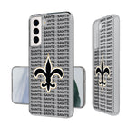 New Orleans Saints Text Backdrop Clear Phone Case-0