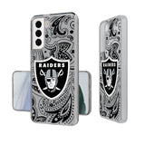 Las Vegas Raiders Paisley Clear Case-1