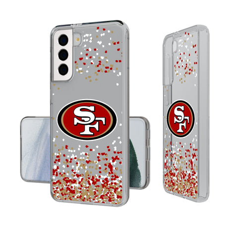 San Francisco 49ers Confetti Clear Phone Case