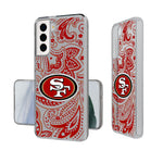 San Francisco 49ers Paisley Clear Phone Case