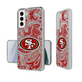 San Francisco 49ers Paisley Clear Phone Case