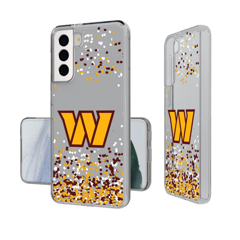 Washington Commanders Confetti Clear Phone Case