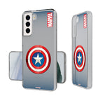 Marvel Avengers Captain America Grid Clear Phone Case