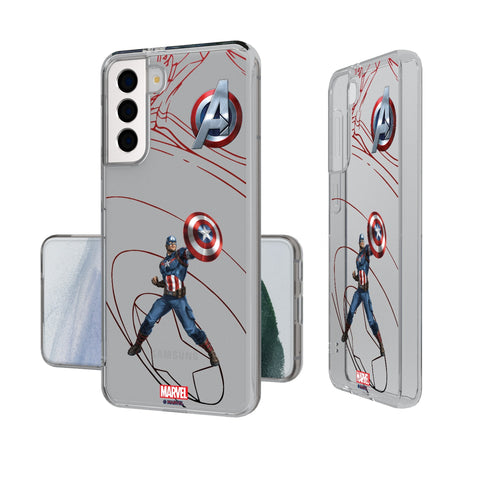 Marvel Avengers Captain America MechLine Clear Phone Case