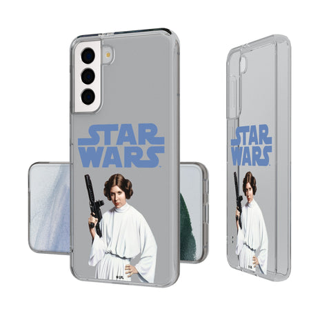Star Wars Princess Leia Organa Color Block Clear Phone Case
