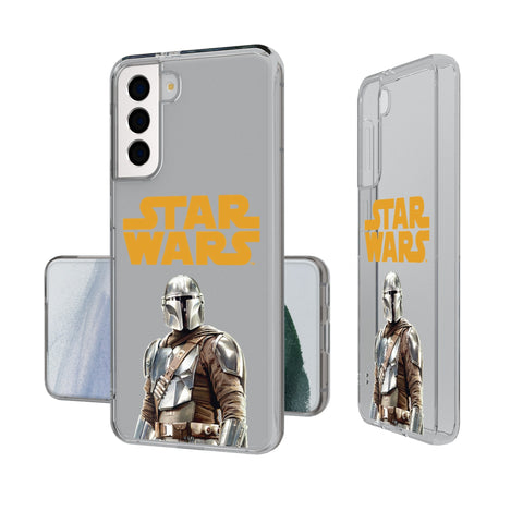 Star Wars: The Mandalorian Din Djarin Color Block Clear Phone Case