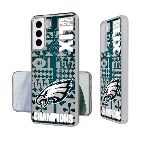 Philadelphia Eagles 2025 Super Bowl Clear Phone Case for Samsung Galaxy