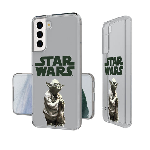 Star Wars Yoda Color Block Clear Phone Case