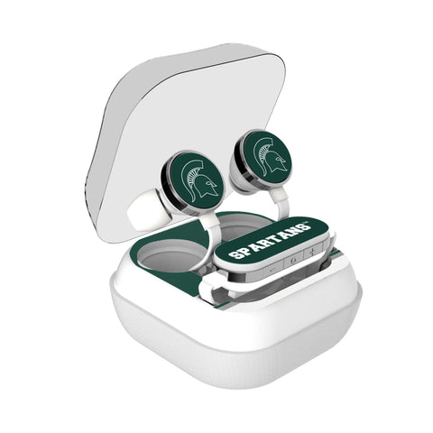 Michigan State University Spartans Stripe Wireless Earbuds