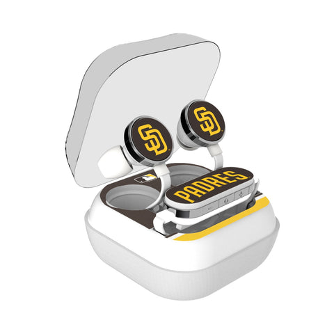 San Diego Padres Stripe Wireless Earbuds-0