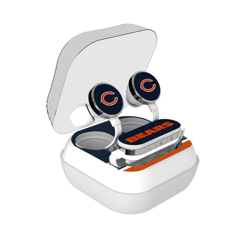 Chicago Bears Stripe Wireless Earbuds-0