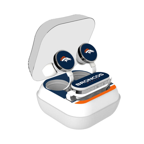 Denver Broncos Stripe Wireless Earbuds-0