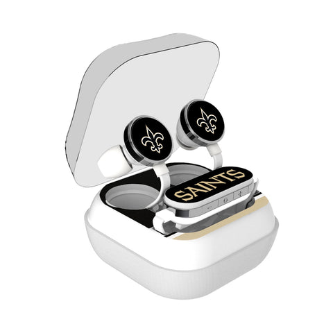 New Orleans Saints Stripe Wireless Earbuds-0