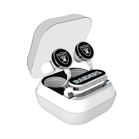 Las Vegas Raiders Stripe Wireless Earbuds-0