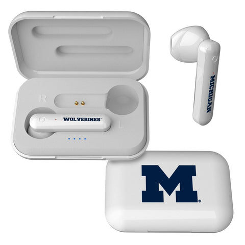 Michigan Wolverines Insignia Wireless TWS Earbuds-0