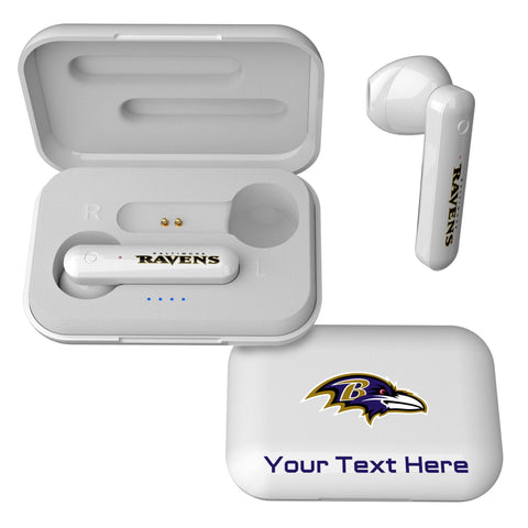 Baltimore Ravens Personalized Insignia Wireless TWS Earbuds