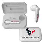 Houston Texans Personalized Insignia Wireless TWS Earbuds