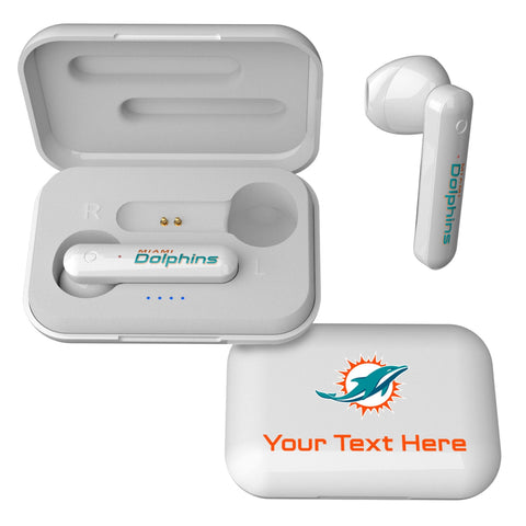 Miami Dolphins Personalized Insignia Wireless TWS Earbuds