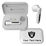 Las Vegas Raiders Personalized Insignia Wireless TWS Earbuds