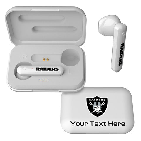 Las Vegas Raiders Personalized Insignia Wireless TWS Earbuds