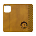 University of Alabama Crimson Tide Personalized Burn Folio Phone Case for Apple iPhone