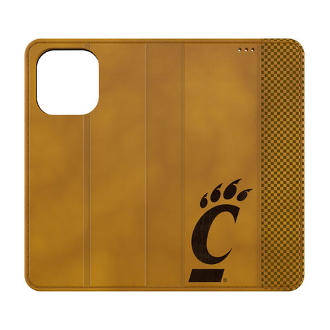 University of Cincinnati Bearcats Burn Folio Phone Case for Apple iPhone