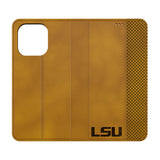 Louisiana State University Tigers Burn Folio Phone Case for Apple iPhone