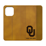 University of Oklahoma Sooners Personalized Burn Folio Phone Case for Apple iPhone