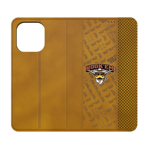 University of Texas Longhorns Quadtile Folio Phone Case for Apple iPhone-0