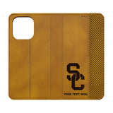 University of Southern California Trojans Personalized Burn Folio Phone Case for Apple iPhone