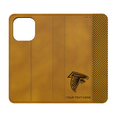Atlanta Falcons Personalized Burn Folio Phone Case for Apple iPhone