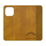 Los Angeles Chargers Personalized Burn Folio Phone Case for Apple iPhone