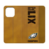 Philadelphia Eagles 2025 Super Bowl Folio Phone Case for Apple iPhone