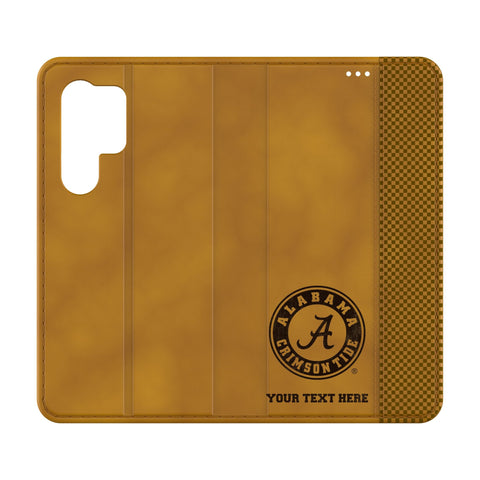 University of Alabama Crimson Tide Personalized Burn Folio Phone Case for Samsung Galaxy