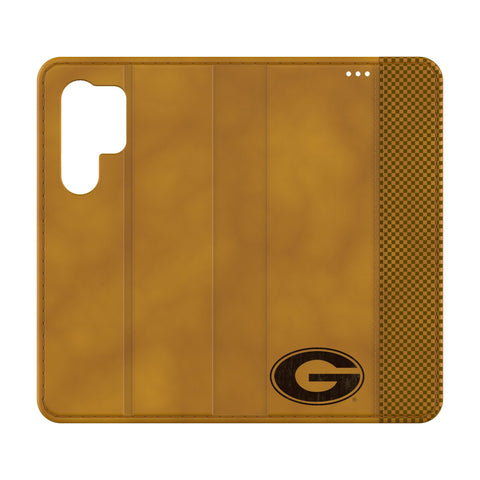 University of Georgia Bulldogs Burn Folio Phone Case for Samsung Galaxy