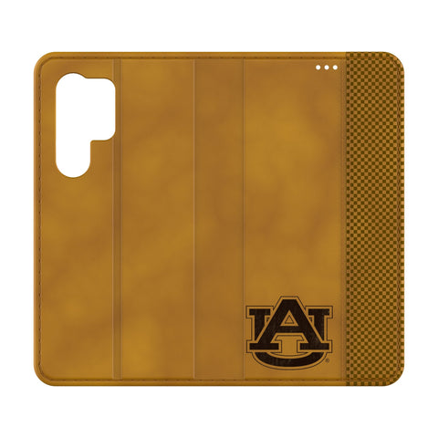 University of Auburn Tigers Burn Folio Phone Case-0