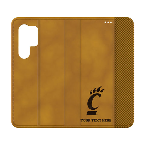 University of Cincinnati Bearcats Personalized Burn Folio Phone Case for Samsung Galaxy