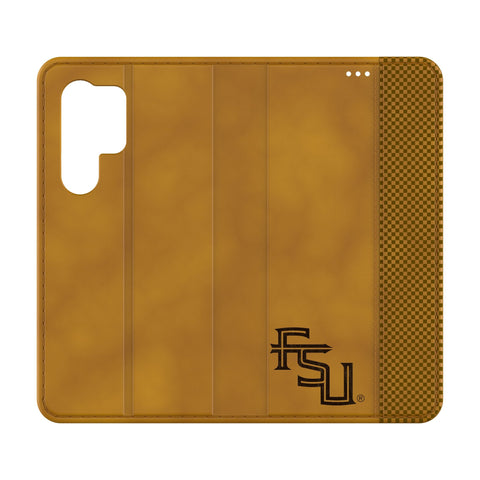 Florida State University Seminoles Athletic Wordmark Burn Folio Phone Case for Samsung Galaxy