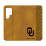 University of Oklahoma Sooners Personalized Burn Folio Phone Case for Samsung Galaxy