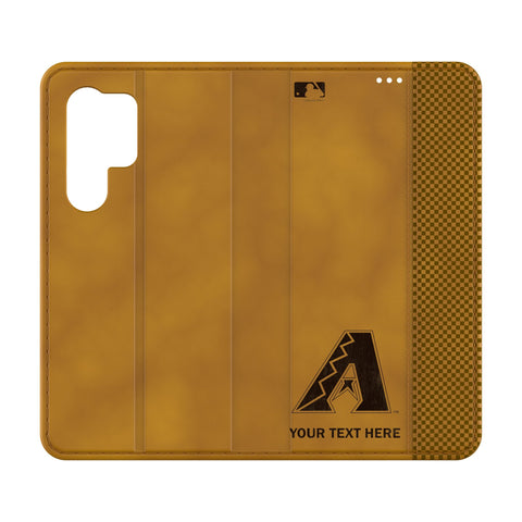 Arizona Diamondbacks Personalized Burn Folio Phone Case for Samsung Galaxy