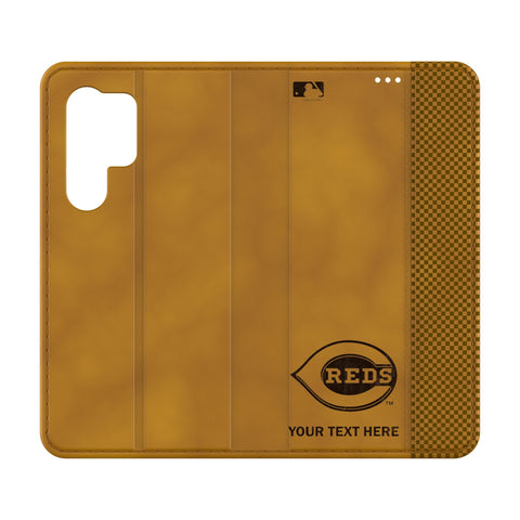 Cincinnati Reds Personalized Burn Folio Phone Case for Samsung Galaxy